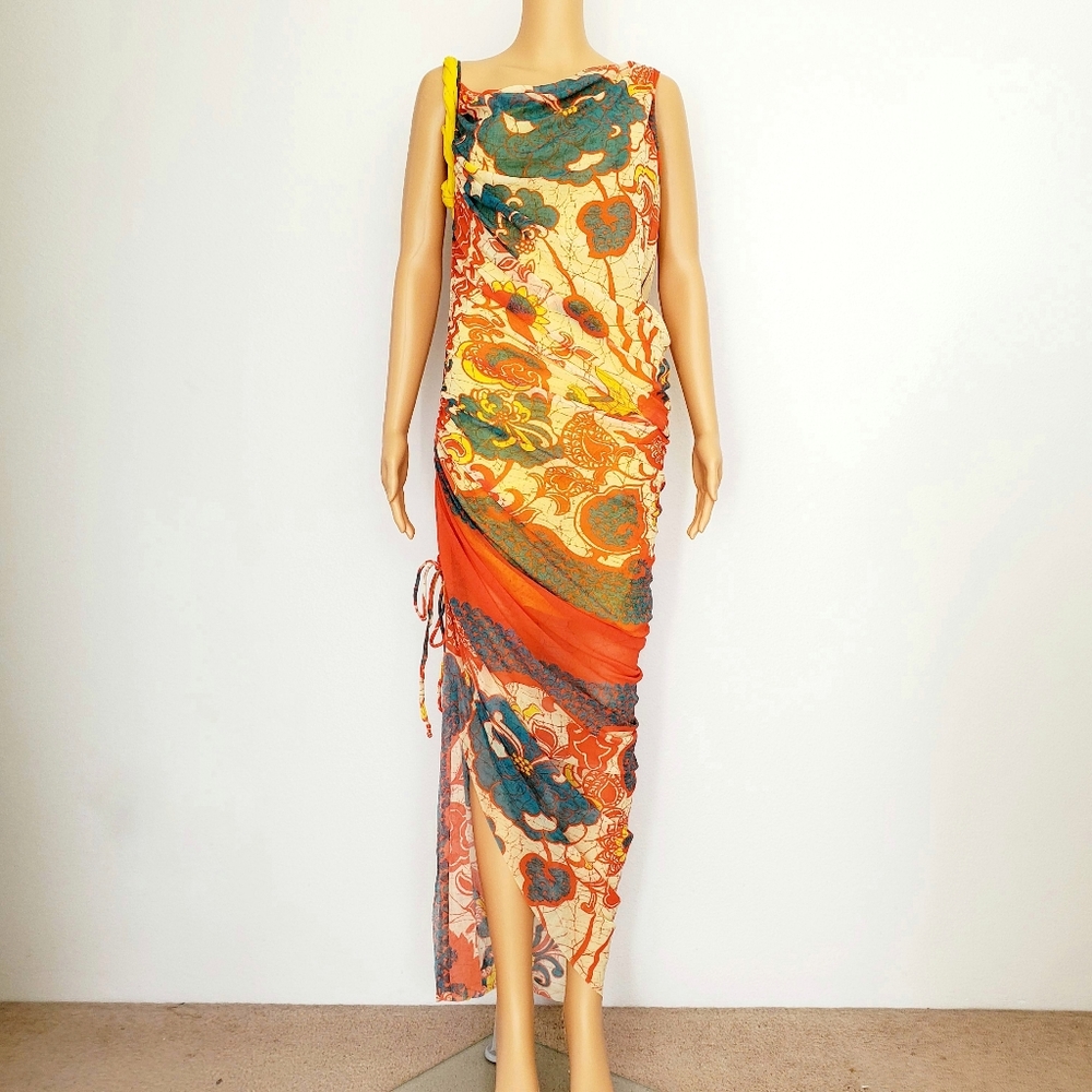 Jean Paul Gaultier Soleil yellow asymmetrical